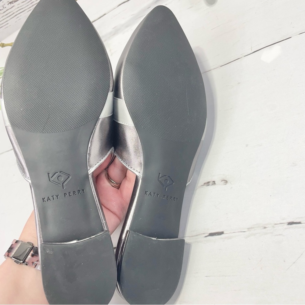 NWOT Katy Perry Gunmetal Christmas present The Stephanie Mule 6 M - Picture 8 of 9